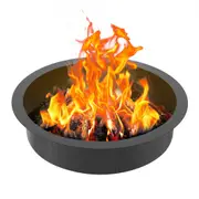 VEVOR Fire Pit Ring Round 40 Inch Outer Steel Liner DIY Campfire Ring Firepit