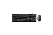RAPOO X130pro - Wired Optical Mouse and Keyboard Combo Black / 1000dpi / Spill Resistant