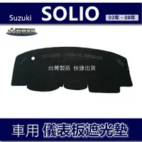 在飛比找蝦皮購物優惠-【車用儀表板遮光墊】Suzuki SOLIO 避光墊 遮光墊