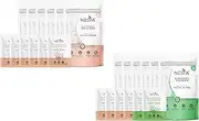Nesta Refreshing Facial Wet Wipes in 2 Natural Ingredients, Moisturising Sandalwood and Soothing Cucumber Extracts - 10 Wipes in each Pack (2 Cucumber & 10 Sandalwood Packs)