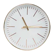 Modern Wall Clock Silent Non-Ticking Quartz Battery Operated Gold