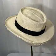 Panama Jack Men’s Straw Hat Size L/XL Black Band