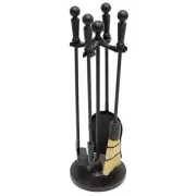 Minuteman Paxton Mini Fireplace Tool Set, Black - MINI-14BK