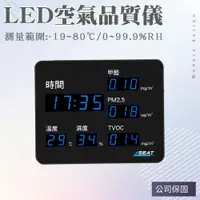 在飛比找PChome24h購物優惠-130-LEDC5 LED空氣品質儀(偵測 pm25 tvo