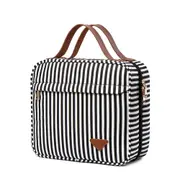 Travel Make Up Packaging Toiletry Bag Foldable Organizer 4-Room Travel Portable Inner Zipper Cosmetic Pack with Handle Hook
