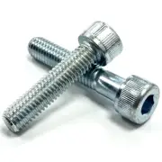 M12-1.75 x 30 mm Socket Head Cap Screws, Class 8.8, Zinc, FT, UNC, DIN 912, 15PK