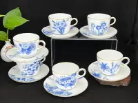在飛比找Yahoo!奇摩拍賣優惠-日本著名瓷器之首 大倉陶園 咖啡杯OKURA青花吳須染付 御