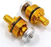 for Suzuki for Bandit GSF650 2005-2012 Motorcycle Front Shock Absorber Screw Cover Preload Fork Bolts(Gold)
