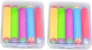 Tofficu 10 Pcs Chalk Dustless Cases Plastic Chalk Covers for Classroom Supplies