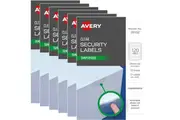 6 Pack Avery Clear Security Round Circle TamperProof Labels 30mm 120 Labels/Pack A6