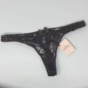 Agent Provocateur Mandi Brown Blue Thong AP4 Large NWT