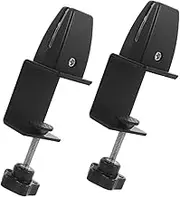 jojofuny 2pcs Sneeze Guard Support Clamp Desk Divider Clip for Office Partition No Drill Installation Movable and Flexible Privacy Panel Holder