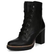 Naturalizer Womens Callie Bootie Heeled Lace Up Boot