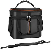 AZURAOKEY Carrying Case Compatible with Jackery Portable Power Station Explorer 240 V2, Waterproof Camping Travel Storage Case Bag with Shoulder Strap & Handle for Jackery Accessories
