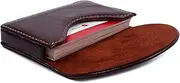 [UBaymax] Leather Business Card Holder Case Wallet Credit/Name Card Holder Case with Magnetic Shut Coffee
