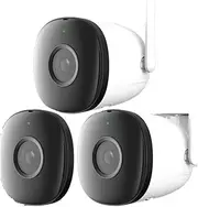 3PCS 4MP WiFi Camera Weatherproof AI Human Detection Outdoor Surveillance IP Camera(2.8mm,E/U_3PCS Bullet 2C 4MP)