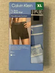 Calvin Klein Men's Boxer Brief Ultimate Comfort size XL, blue (3 pack) - NWT