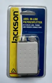 Jackson ADSL INLINE FILTER SPLITTER RJ45 Phone Modem Connector