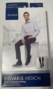 Sigvaris Mens Medical Compression Socks 823CXSM32 30-40 mmHg Knee High Tan NIB