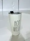 Rae Dunn Hot Mess Ivory Tumbler w/Lid TUM75 BPA-Free Stainless Steel 17oz/500 ml