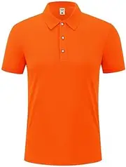 [Dressnu] Polo Shirt Short Sleeve Food Service Worker Quick Drying Lapel t-Shirt