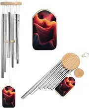 Dark Background Wind Chimes for Outside Soothing Melodic Tones Windchimes Memorial Windchimes with Wind Catcher Hanging Decor for Home Outside Garden Patio