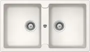 Abey Schock Typos Alpina N200 Double Bowl Inset Granite Sink TN200W