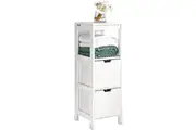 Vikus Freestanding Cabinet 2 Drawers Shelf Cupboard Cabinets & Cupboards