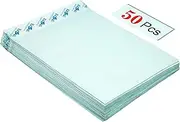 DAHSHA A4 Size Self-Seal Business Catalogue Cloth Lined Courier Document Pouch Bag for Invitation and Post Cover, 12 x10-inches - Pack of 50