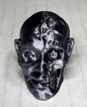 3D Printed Small Zombie Head Halloween Decoration *SHIPS NOW*