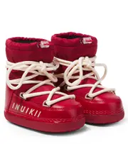 [Inuikii Kids] Inuikii Kids Logo snow boots UK 12.5 red