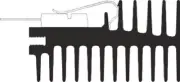 Aavid Thermalloy HEATSINK 150x27x50mm 2.46K/W Max Clip System OS506 Profile