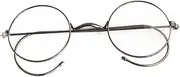 Vintage Round Eyeglasses Frames Antique Flexible Wire Rim Glasses Full Rim Rx able Optical Unisex