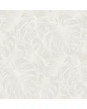Scott Living White Borneo Peel & Stick Wallpaper