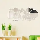 32Pcs Circle Mirror Decals Modern Home Background Decoration Living Room