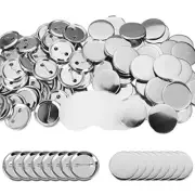 100 Sets 25mm/1 Inch Blank Button Making Supplies Round DIY Badge Button Maker