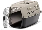 Petmate Vari Dog Kennel - Portable Dog Carriers & Crates for Small Dogs, Airline-Friendly, Durable Plastic, Pet Carrier for Home and Travel, 24 Inches, Taupe and Black