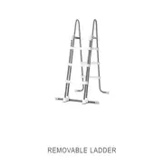 Intex Deluxe Pool Ladder with Removable Steps for 42in and 36in Depth Pools