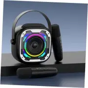 Mini Karaoke Machine with 2 Wireless Microphones, Karaoke Machine for Kids and