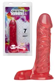 Doc Johnson Ballsy Super Cock 7" Realistic Jelly Dildo with Balls