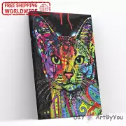 Paint By Numbers Kit Cat Abstract Animal DIY Draw Beginner Oil Wall Acrylic Wall