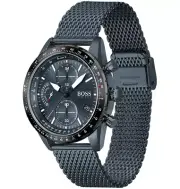 New HUGO BOSS Pilot's Watch HB1513887 MESH Strap Navy Blue