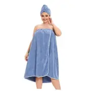 Towel Wrap for Women Plus Size (XXL-XXXXL) with Hair Towel Wrap, Microfiber