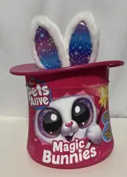 Pets Alive Magic Bunny Surprise PEARL Interactive Plush White