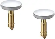 Naisfei 2 Pcs Bathroom Sink Drain Plug Stopper,Bathroom Sink 38mm Basin Pop Up Click Clack Plug with Brass Slotted Bolt Spring for Most Bathroom Bathtub Sink Drain Stopper