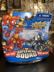 SUPER HERO SQUAD 2009 MARVEL IRON MAN & WAR MACHINE