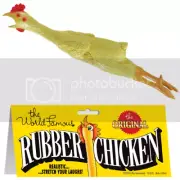 Funny 21 inches long Original World Famous Rubber Chicken Gag Gift Toy