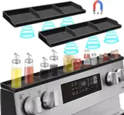 Stove Top for Silicone Shelf,30 Inch Magnetic Shelf over the Stove Spice Rack,Ki