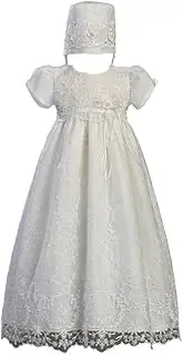 [Swea Pea & Lilli] Embroidered Tulle Christening Baptism