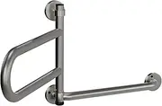 HEALTHCRAFT DependaBar (2025 Model), Pivoting Wall-Mounted Grab Bar for Bathroom Safety, 5 Locking Positions, ADA Compliant with 300 lb Capacity, Rust-Resistant Stainless Steel #304 (Chrome)